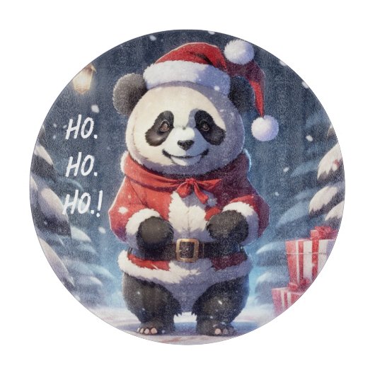 HO.HO.HO SANTA PANDA SNIJPLANK (Voorkant)