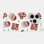 Ho Ho Ho Santa Phone Case – Festive Christmas  iPhone Hoesje (Achterkant horizontaal)