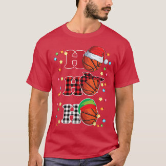Ho Ho Ho Santa Red met kerstlampjes Pajama B T-shirt