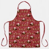 Ho Ho Ho Santa Sleigh en Reindeer Schort (Voorkant)