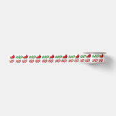 Ho Ho Ho Santa Sleigh Kerstrode kerstscript Satijnen Lint (Voorkant)