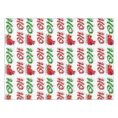 Ho Ho Ho Santa Sleigh Kerstrode kerstscript Tafelkleed (Voorkant (Horizontaal))