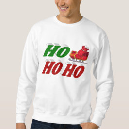 Ho Ho Ho Santa Sleigh Kersttypografie Trui