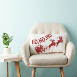 Ho Ho Ho Santa Sleigh Ride Christmas Kussen
