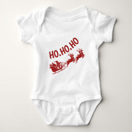 Ho Ho Ho Santa Sleigh Ride Christmas Romper