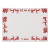 Ho Ho Ho Santa Sleigh Ride Christmas Tablecloth Tafelkleed (Voorkant (Horizontaal))
