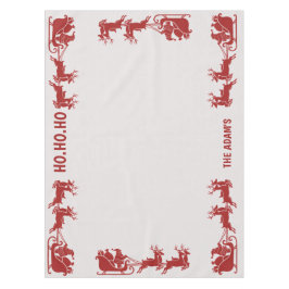 Ho Ho Ho Santa Sleigh Ride Christmas Tablecloth Tafelkleed