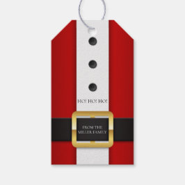 Ho Ho Ho Santa Suit Gepersonaliseerde naam | Kerst Cadeaulabel
