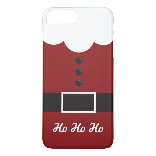 Ho Ho Ho Santa Suit Kerstmis iPhone 7 Plus hoesje (Achterkant)
