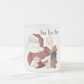 Ho Ho Ho Santa T-shirts en cadeaus Matglas Koffiemok (Center)