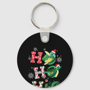 Ho Ho Ho Santa Turtles Kerst Ornamenten Decor Sleutelhanger