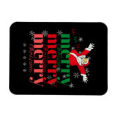 Ho Ho Ho- Santa -Vrolijk kerstfeest (3) Design Magneet (Horizontaal)