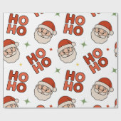 Ho Ho Ho Santa Wrapping Paper – Fun & Festive Cadeaupapier (Vlak)
