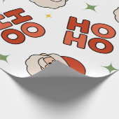 Ho Ho Ho Santa Wrapping Paper – Fun & Festive Cadeaupapier (Hoek)