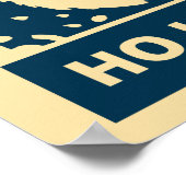 Ho Ho Ho Santaclaus moderne pop Poster (Hoek)