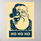 Ho Ho Ho Santaclaus moderne pop Poster (Voorkant)