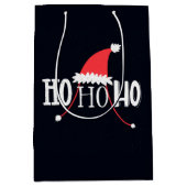 Ho Ho Ho Santas Pet Medium Cadeauzakje (Voorkant)