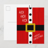 Ho Ho Ho Santa's Suit Briefkaart (Voorkant / Achterkant)