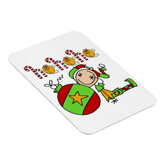 Ho Ho Ho Schattigee kerstvakantie Elf Magneet (Rechterzijde)