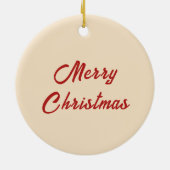 Ho Ho Ho ! Schattigee Noordse Gnomes Kerstmis Keramisch Ornament (Achterkant)