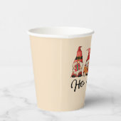 Ho Ho Ho ! Schattigee Scandinavische Gnomes Kerstr Papieren Bekers (Rechts)