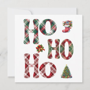 Ho Ho Ho Schotland Kerstmis Kaart