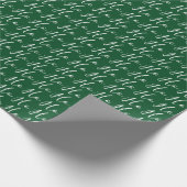 Ho Ho Ho Script White on Terracotta Christmas Cadeaupapier (Hoek)