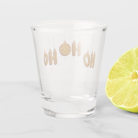 Ho Ho Ho Shot Glas (Achterkant)