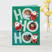 Ho Ho Ho Sinterklaas Aanpasbaar Kaart (Gele Bloem)