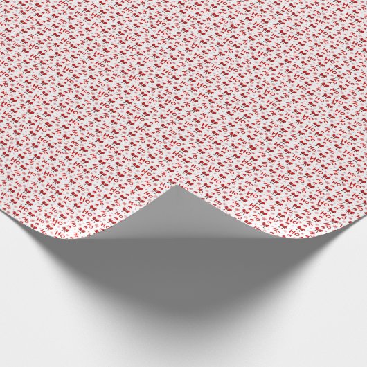 Ho Ho Ho Sinterklaas Kerstmis Patroon Cadeaupapier (Hoek)