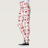 Ho Ho Ho Sinterklaas Kerstmis Patroon Leggings (Links)