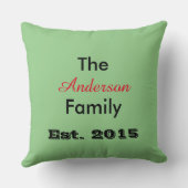 Ho Ho Ho Sinterklaas Personaliseer familienaam Kussen (Achterkant)