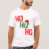 Ho Ho Ho Sinterklaas Pet Vrolijk Kerstfeest T-shirt (Voorkant)