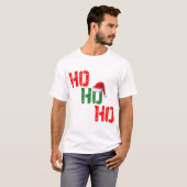 Ho Ho Ho Sinterklaas Pet Vrolijk Kerstfeest T-shirt (Voorkant volledig)