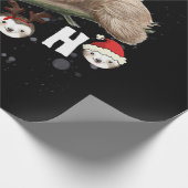 Ho Ho Ho Sloth Kerstkerstkerstkerstkerstkerstkerst Cadeaupapier (Hoek)