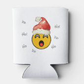 Ho Ho Ho smiley santa Blikjeskoeler (Achterkant)