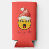 Ho Ho Ho smiley santa Seltzer Blikjeskoeler (Achterkant)