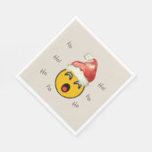 Ho Ho Ho smiley santa Servet (Hoek)