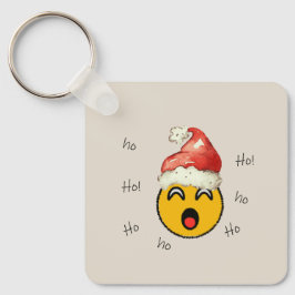 Ho Ho Ho smiley santa Sleutelhanger