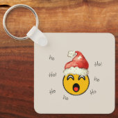 Ho Ho Ho smiley santa Sleutelhanger (Voorkant)