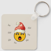 Ho Ho Ho smiley santa Sleutelhanger (Achterkant)