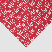 Ho Ho Ho Snowflake Pattern Tissuepapier (Detail)