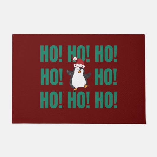 Ho Ho Ho Snowman Deurmat (Voorkant)