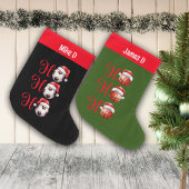 Ho Ho Ho Soccer Aangepaste naam Grote Kerstsok