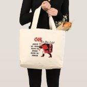 Ho Ho Ho! Speciale Kerstman om te doen Lijst Art P Grote Tote Bag (Voorkant (product))