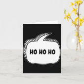 Ho Ho Ho Spraakballon Kaart (Gele Bloem)