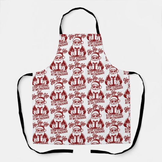 Ho Ho Ho Stop Staring At My Package Snarky Xmas Schort (Voorkant)