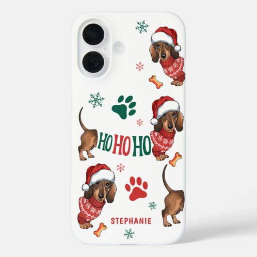 HO-HO-HO TECKEL KERSTMIS Case-Mate iPhone CASE (Achterkant)