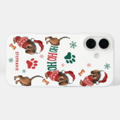 HO-HO-HO TECKEL KERSTMIS Case-Mate iPhone CASE (Achterkant (horizontaal))