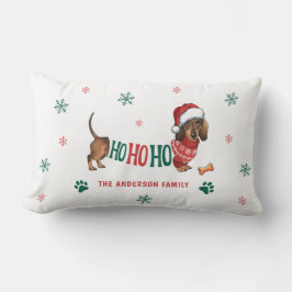 HO-HO-HO TECKEL KERSTMIS KUSSEN